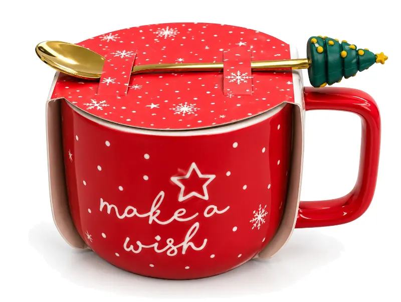 Mug With Tree Teaspoon Natale Holiday Blend