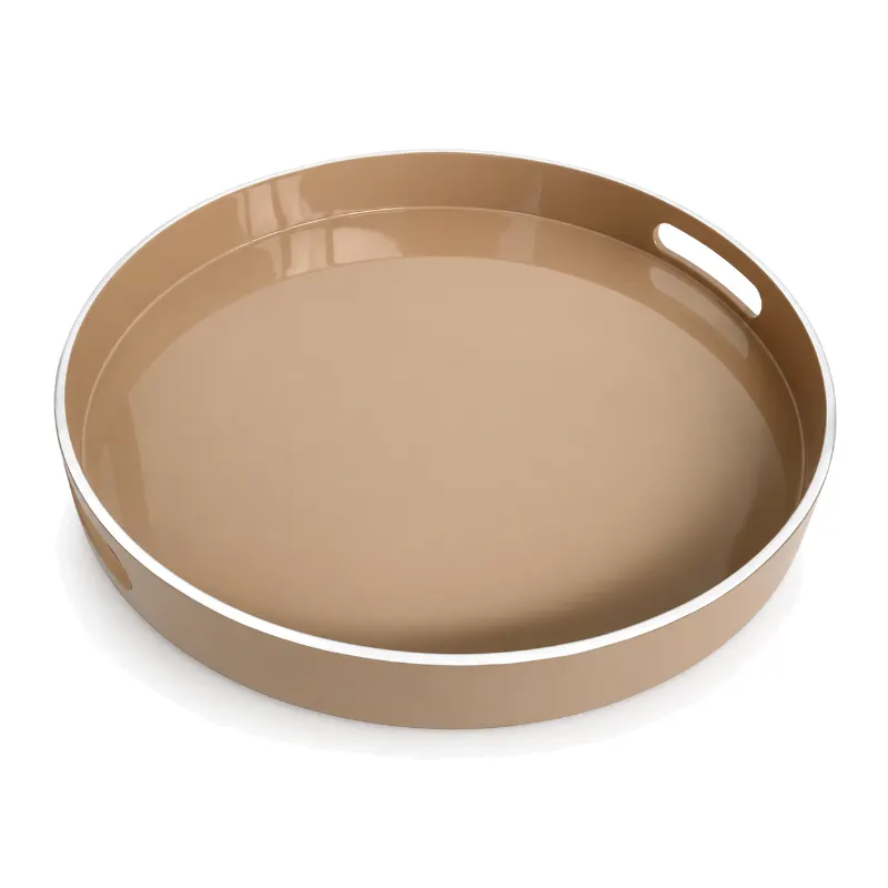 Caramel Round Glossy Tray