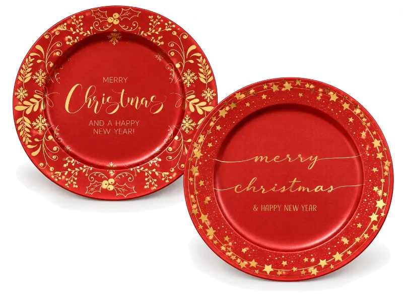 Charger Plate Matt Red.
