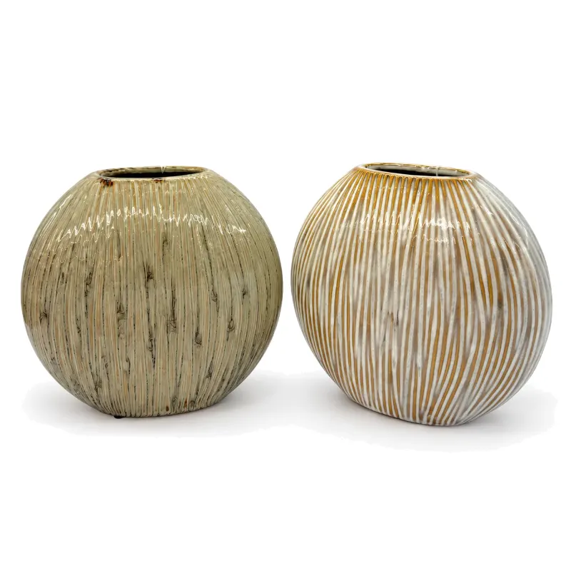 Sifan Green Vase Oval