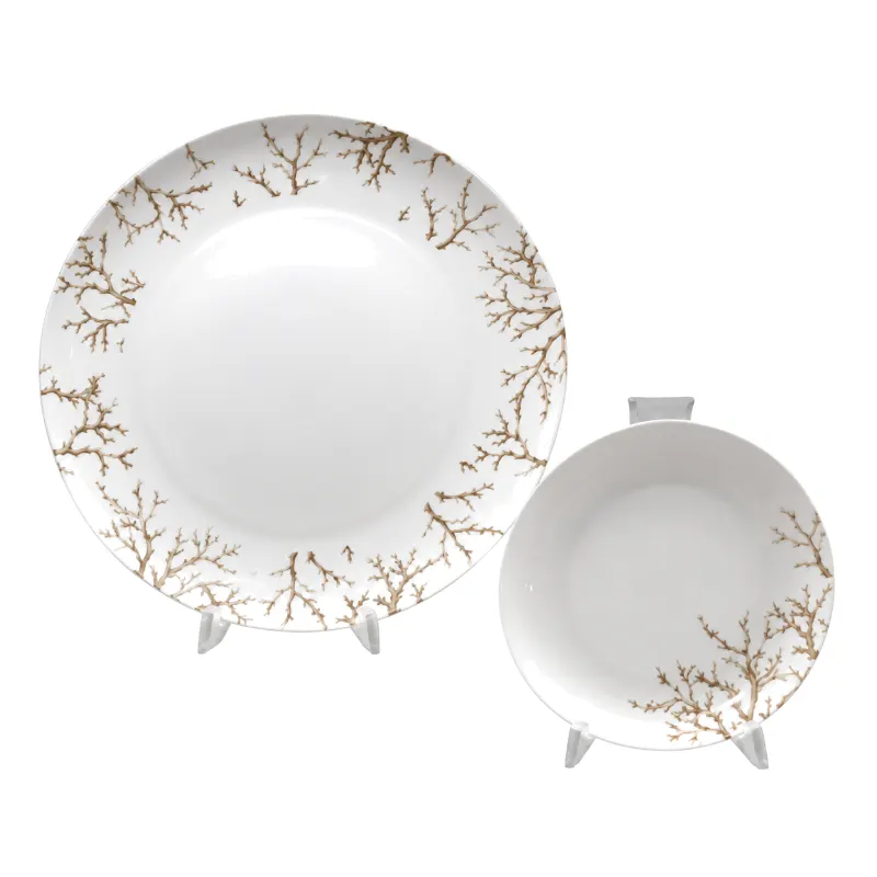 White Pattern Cake Platter And Desert Plates thumbnail 2