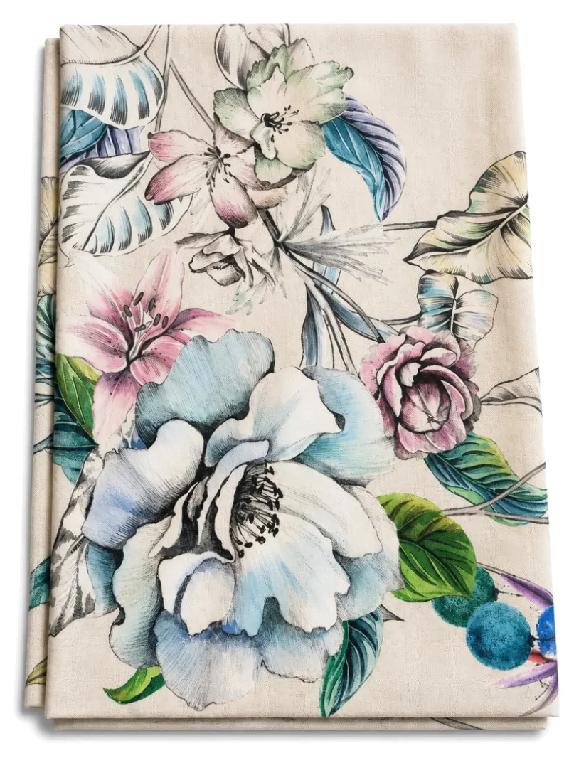 MANTEL LICHI POLYESTER FLORAL 150*150