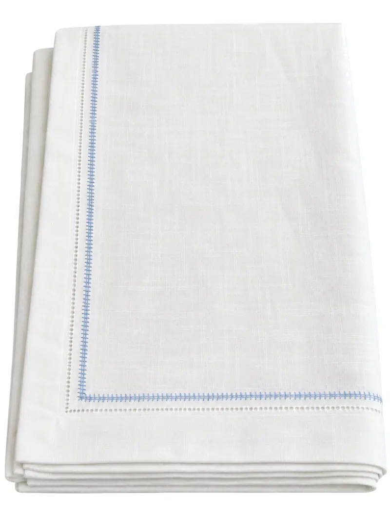 WHITE AND BLUE LINEN 140*180