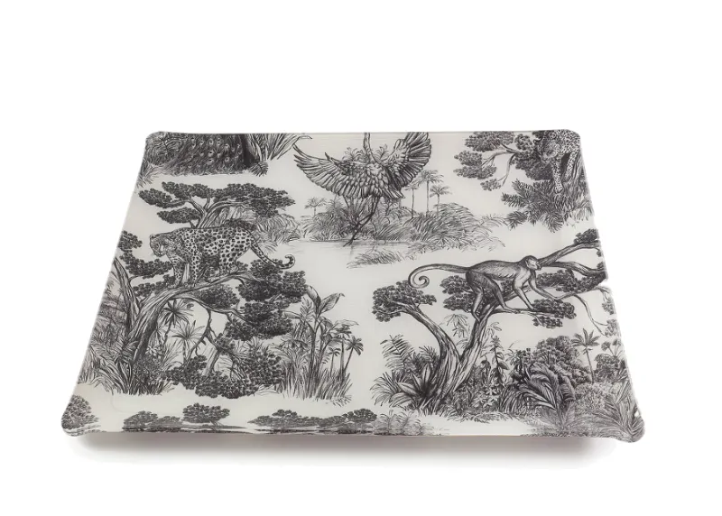 Animalia Black Acrylic Tray