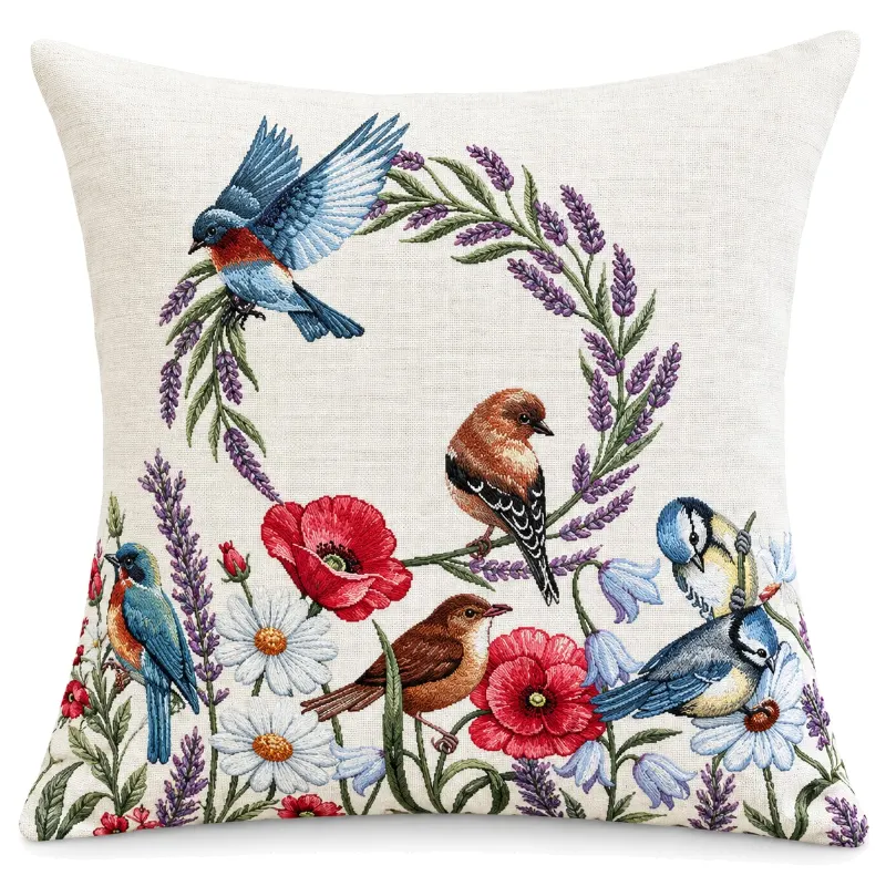 Birds&Flowers Cushion