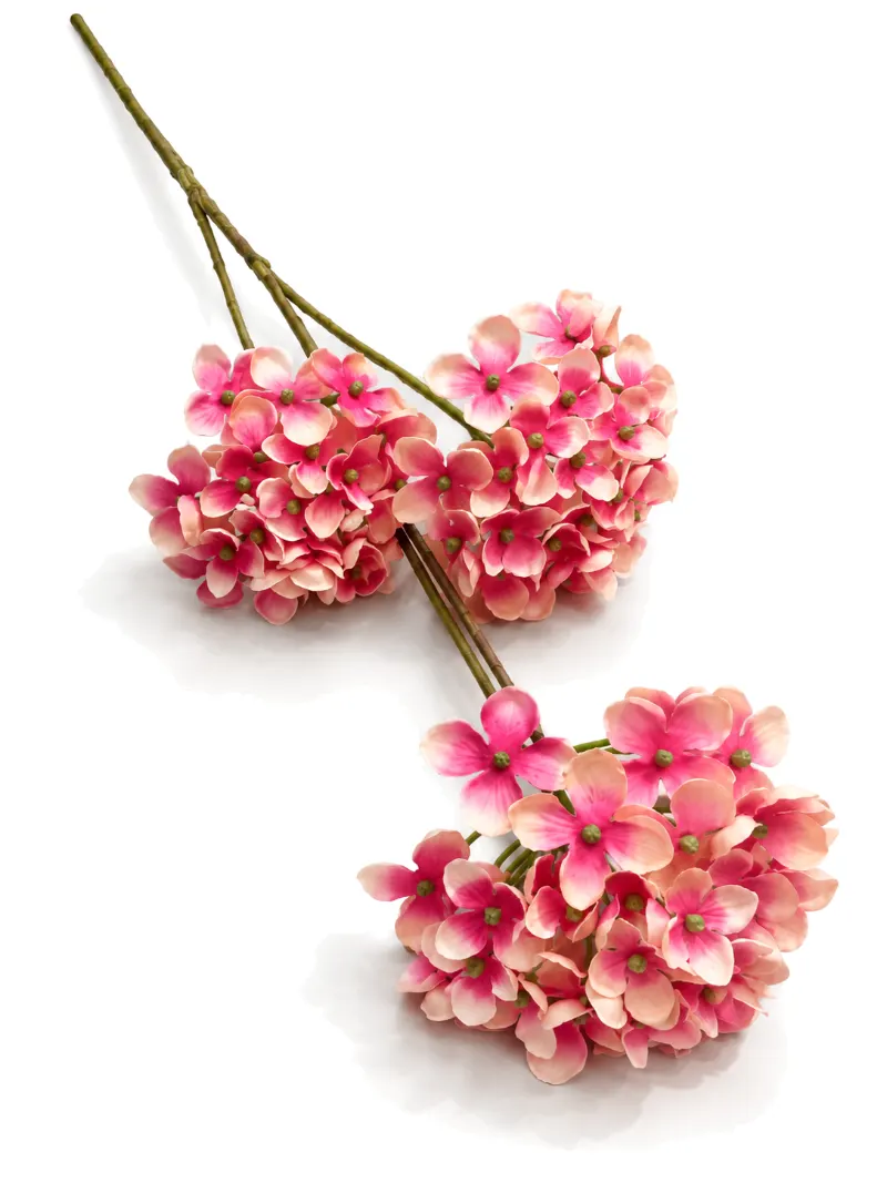 Silk Hydrangea *3Pink/Champagne