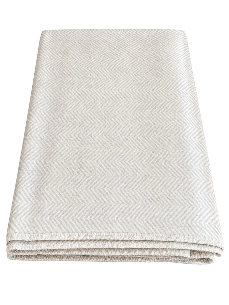 Silvretta Cotton Throw Herringbone