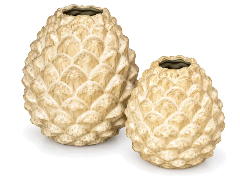 Mika Cozy Vase Pinecone Edge