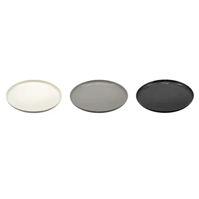 Glossy Flat Round Plate