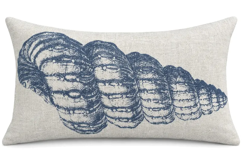Alba Linenblend Cushion Cover Shell Marine