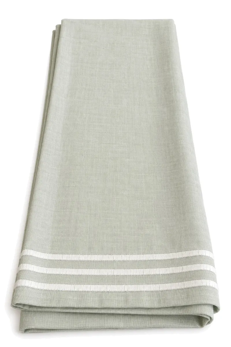 Beige Linen With Embroidery 140*180