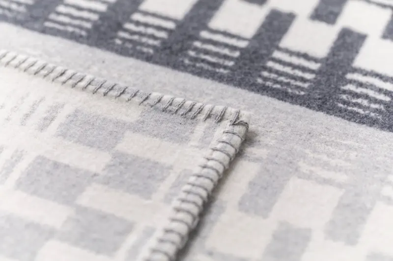 Jade Geom Stripes Cotton Blanket thumbnail 2