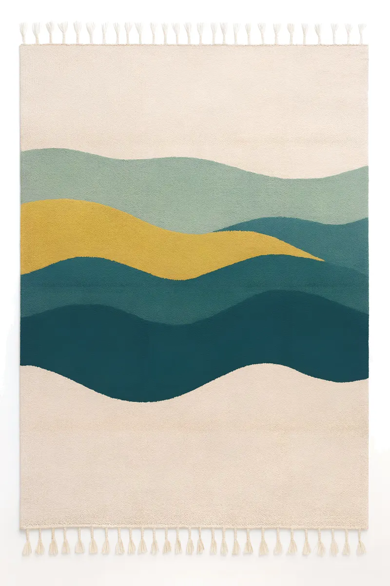 Turquoise Wave Wool