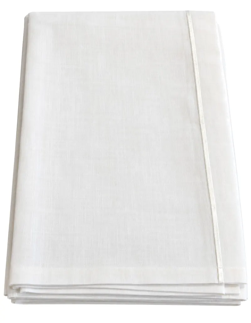 SKLB34 White Linen With Embroidery