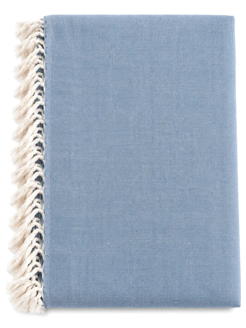 TABLE CLOTH TEXTILE CHAMBRAY BLUE