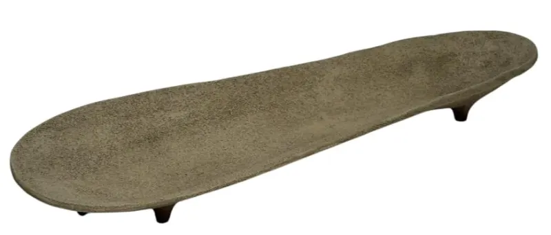 Textured Metal Long Dish