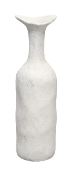 Textured Metal Bottle Vase