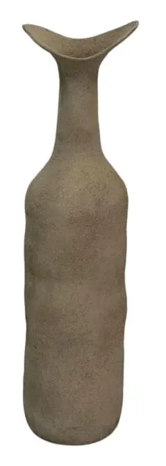 Textured Metal Bottle Vase
