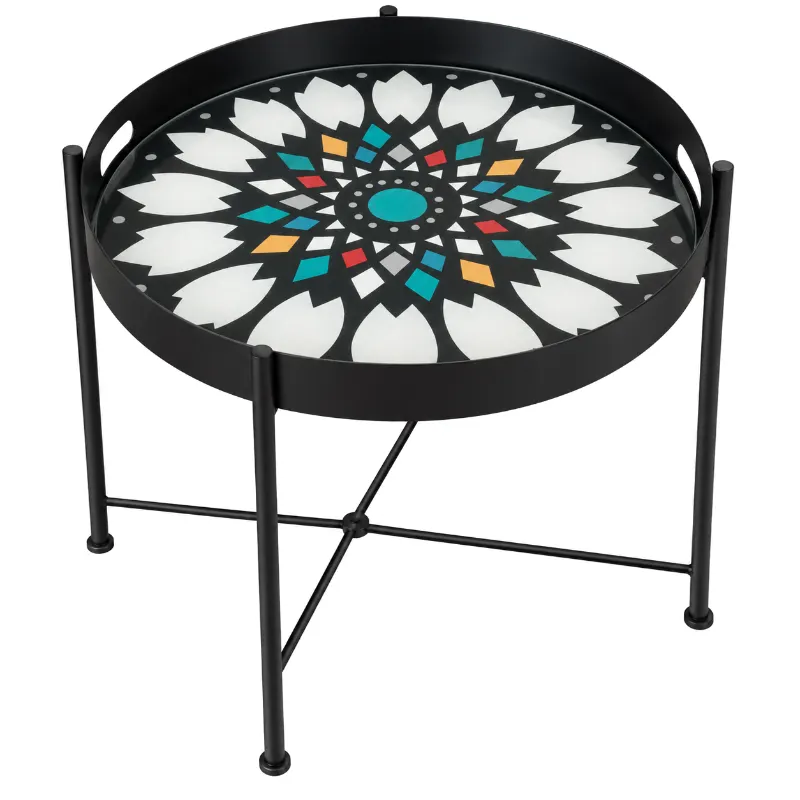 Decorative Mandala Tray Table