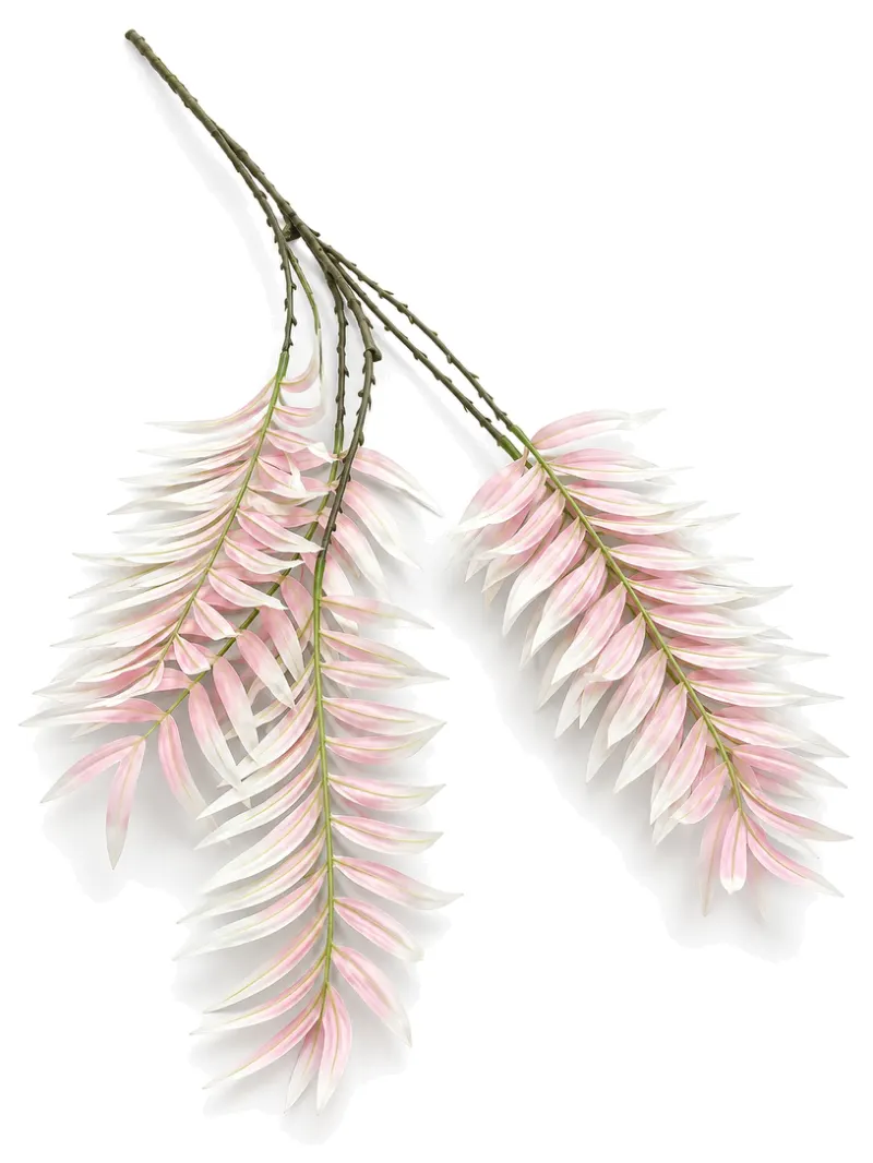 Silk Palm Leaf Light Pink