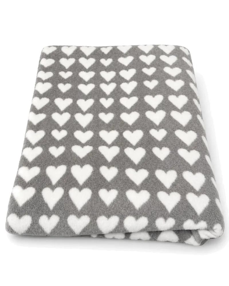 Savona Hearts Velours Throw