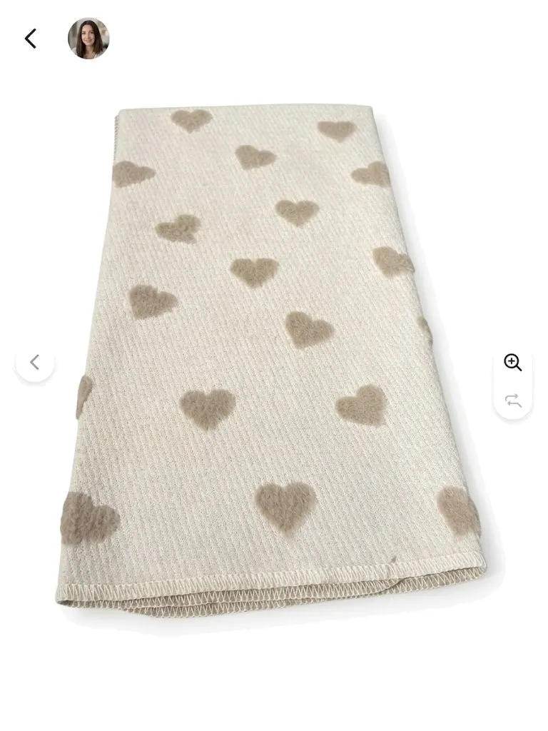 Carla Hearts Baby Blanket