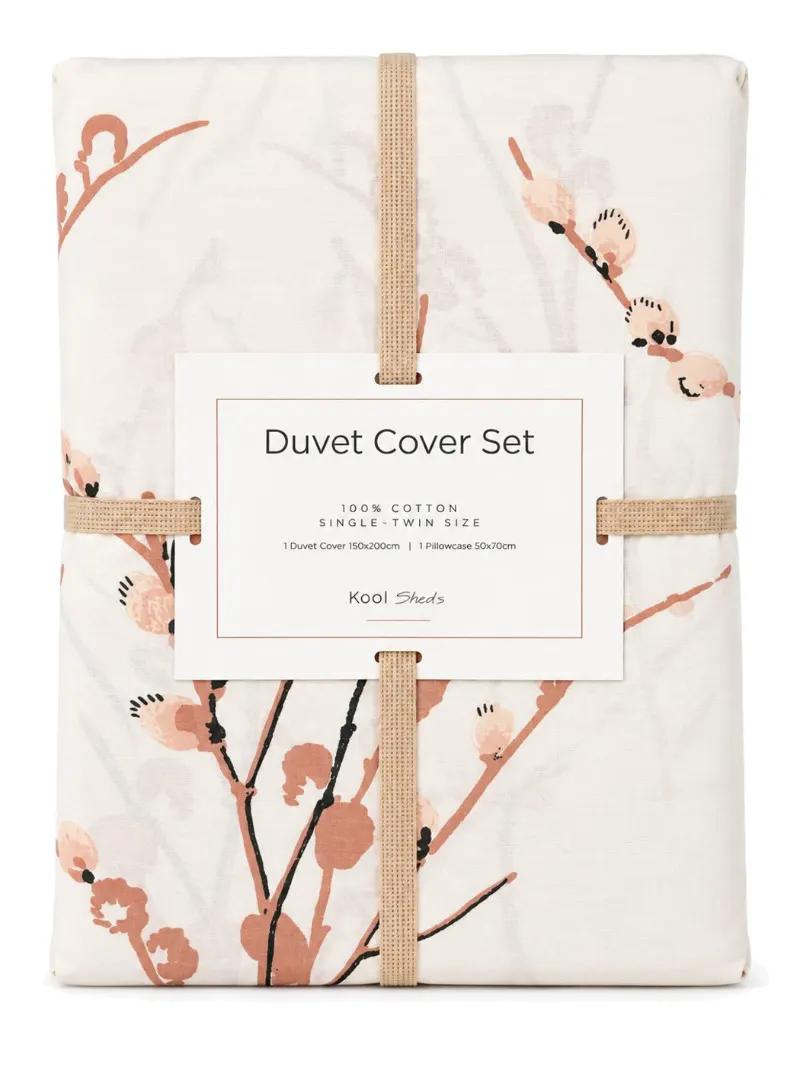 Wild Peach Duvet Cover Set