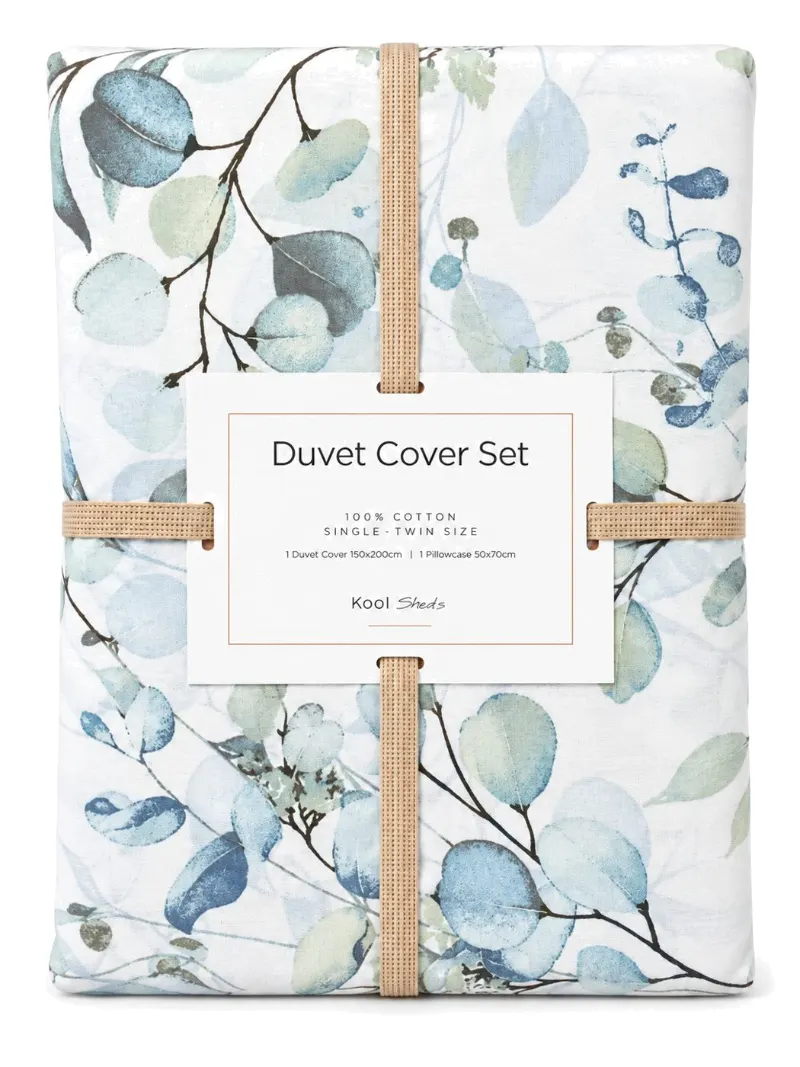 Green Eucalyptus Duvet Cover Set