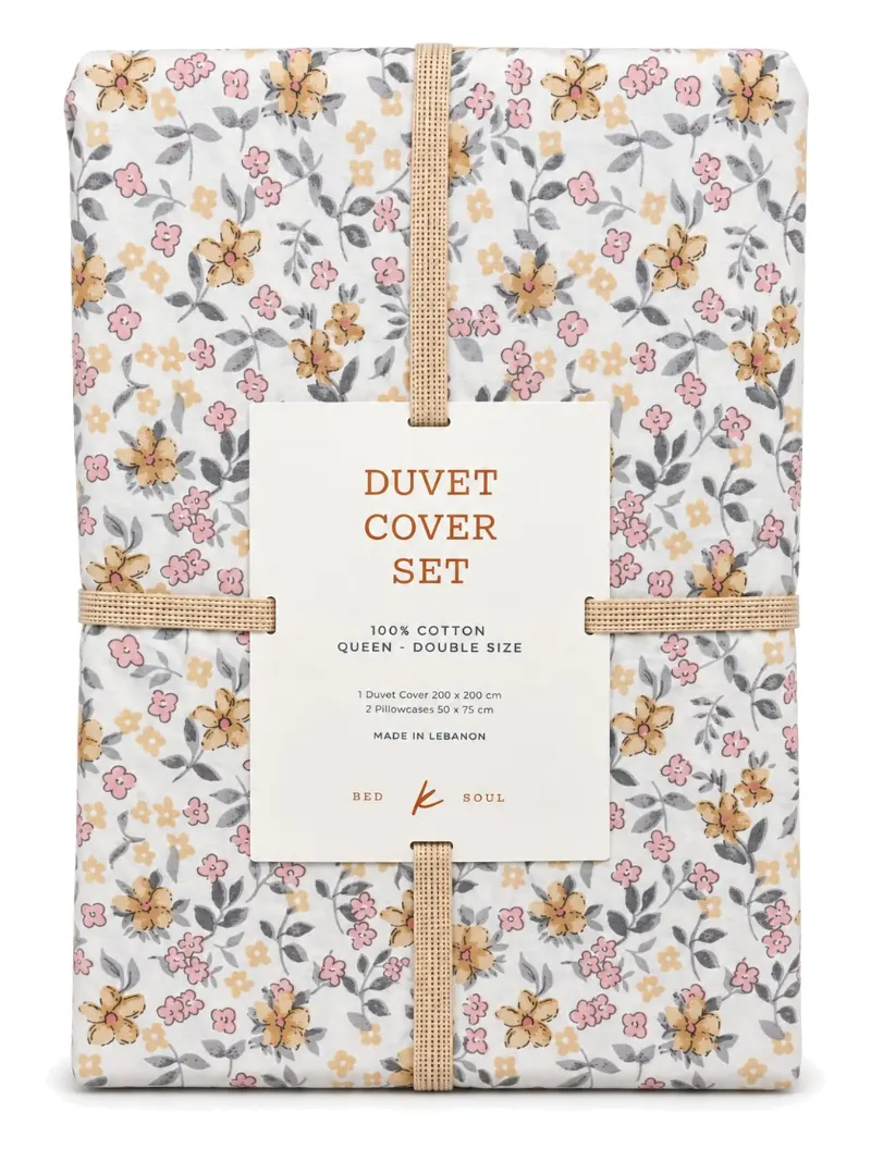 Pink Spring Duvet Cover Set