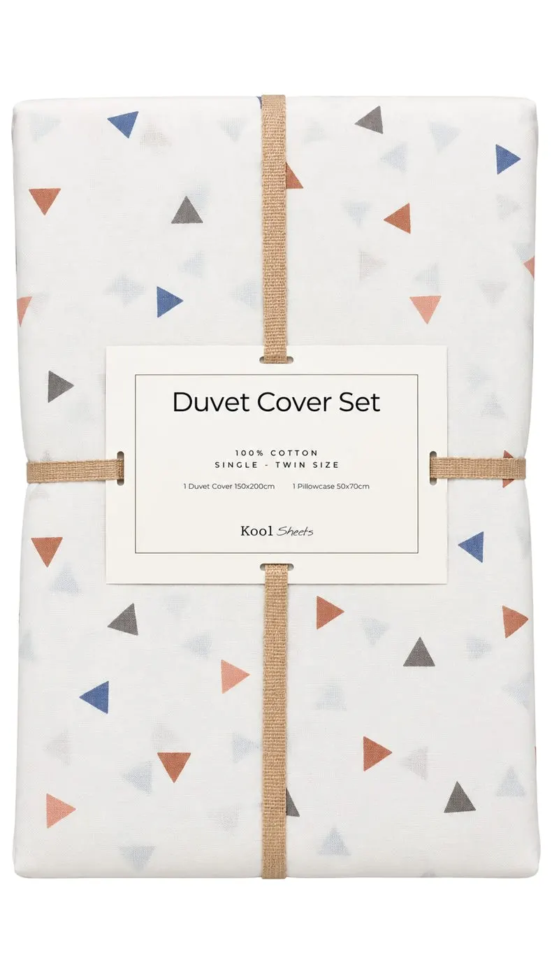 Triangles Kids Duvet Cover Set