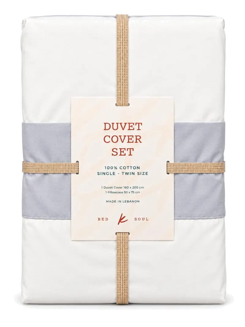 Grey & White Duvet Cover Set