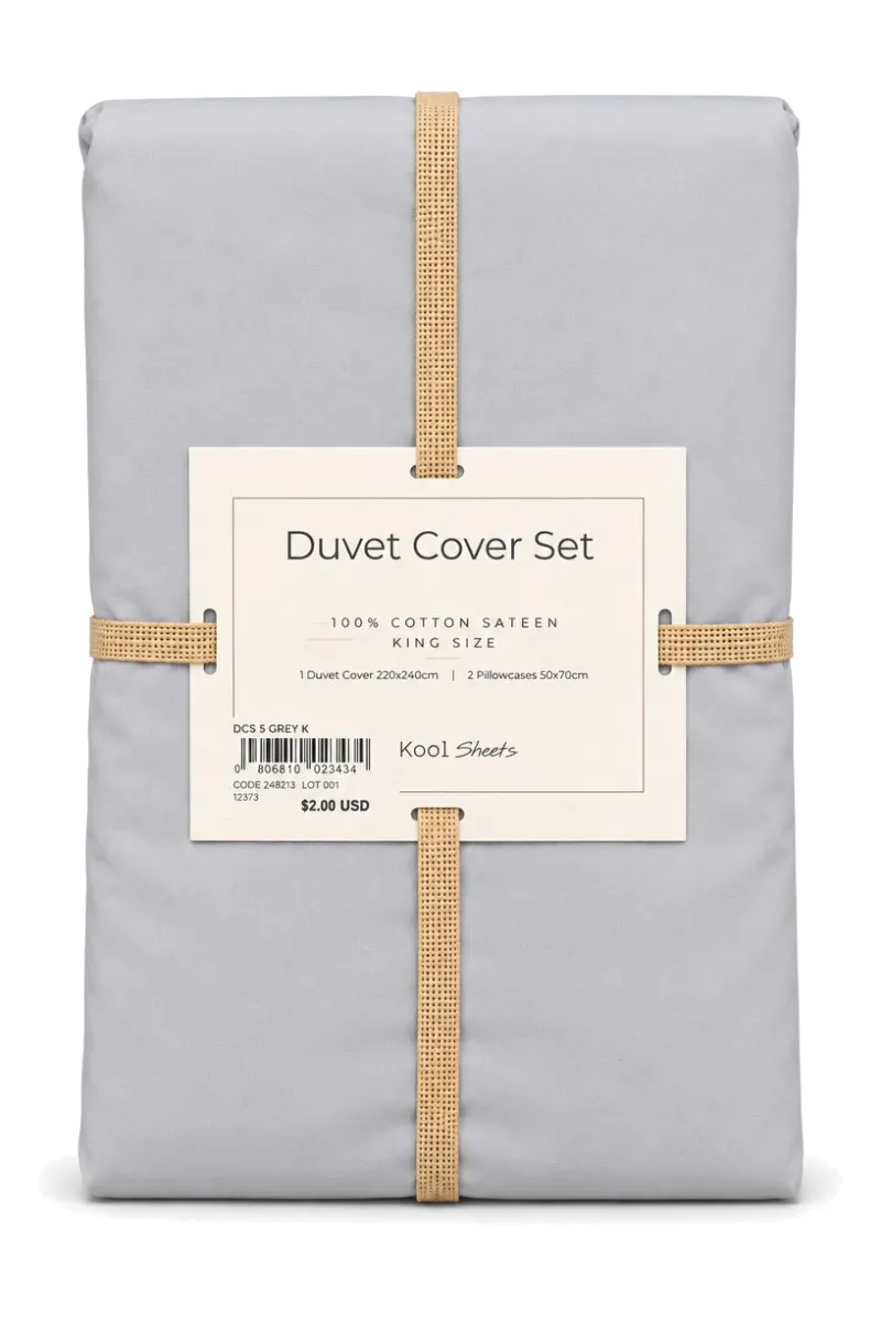 Grey Duvet Cover Set