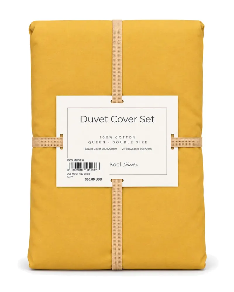 Mustard Duvet Cover Set
