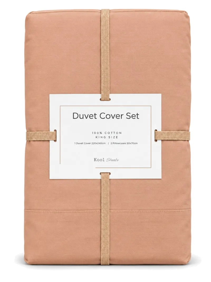 Peach Duvet Cover Set