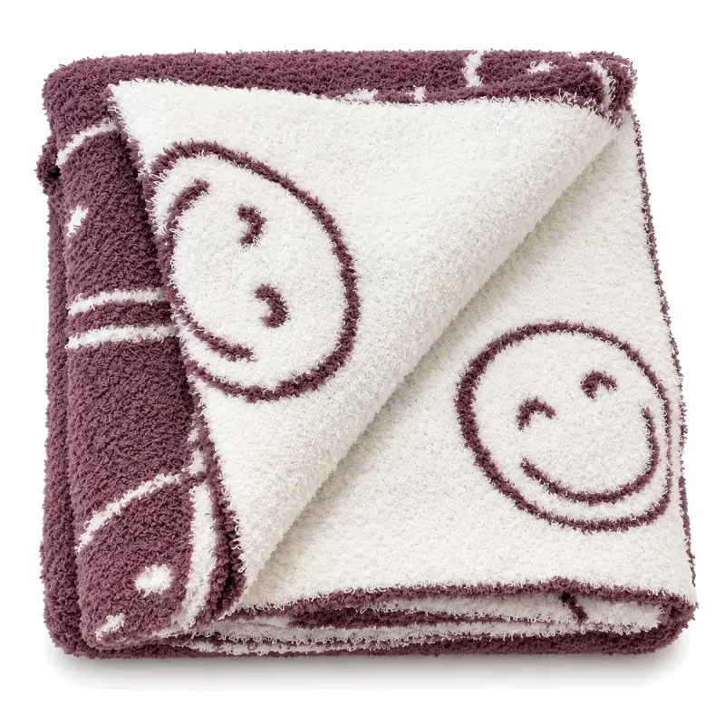 Smiley Reversible Throw