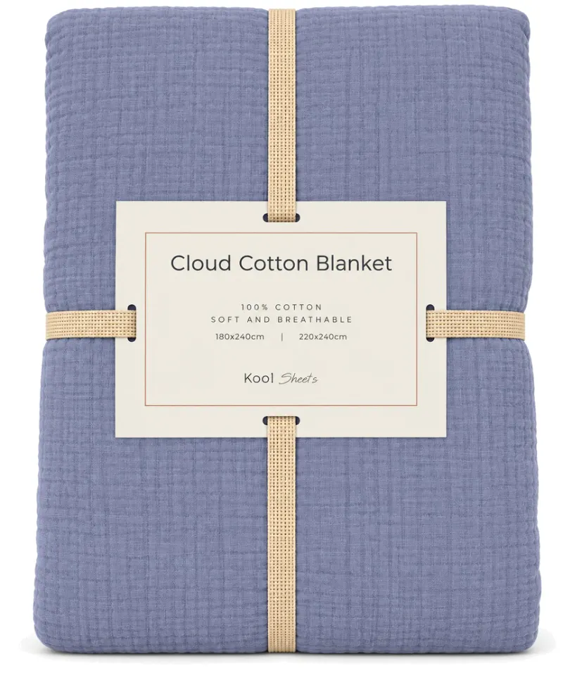 Blue Waffle Throw