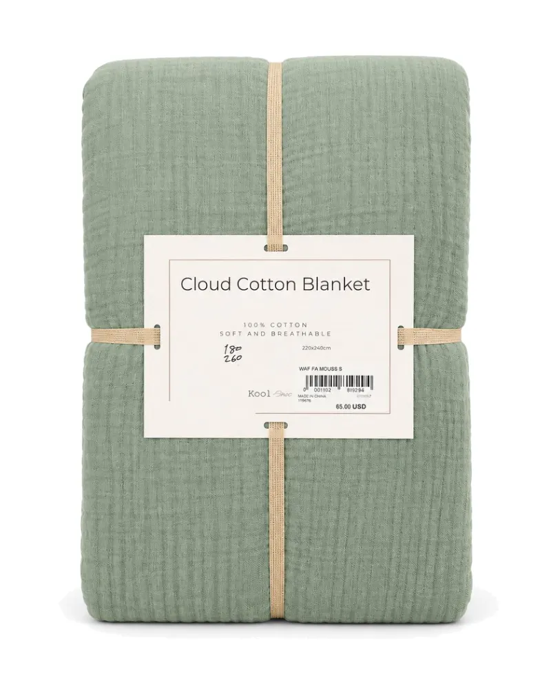 Waffle Muslin Bedspread