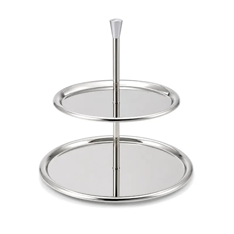 Two-Tier Metal Cake Stand