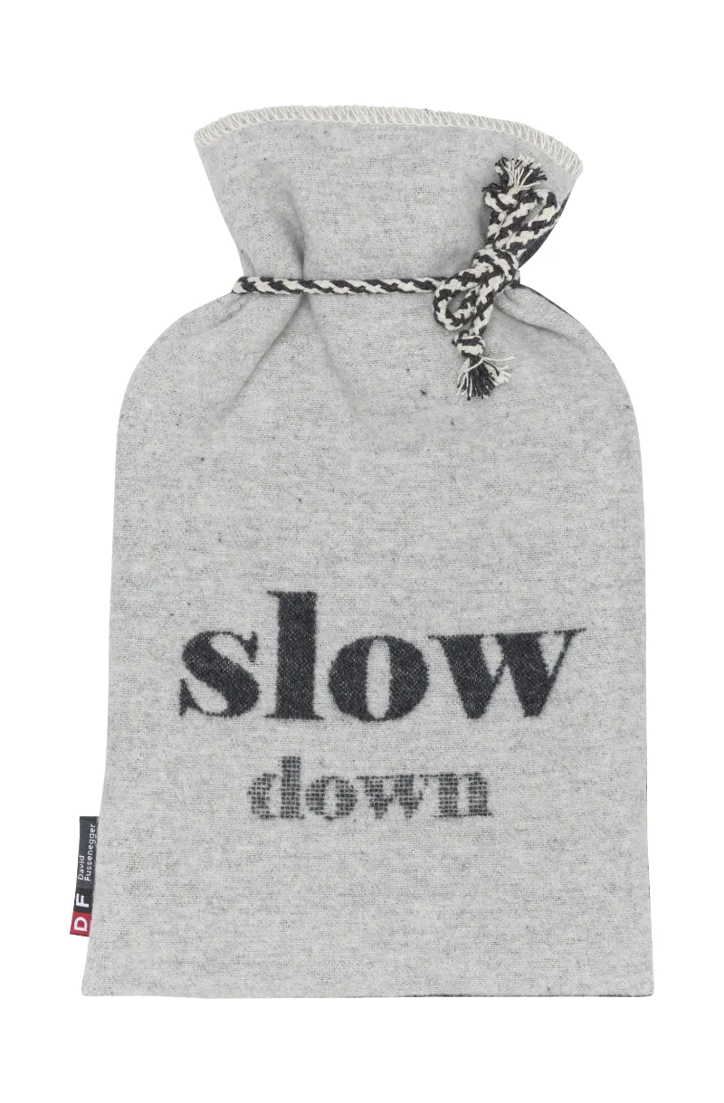 Slow Down Felt Hot Water Bottle