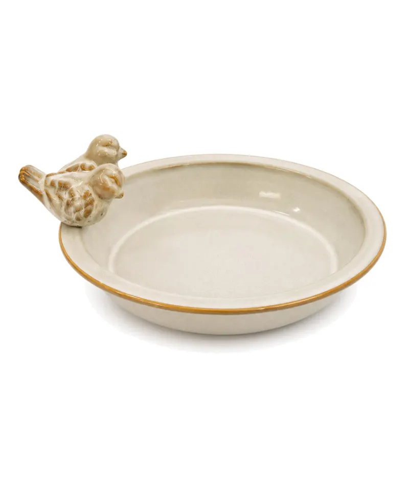 Bird Glazed Ironstone Bowl