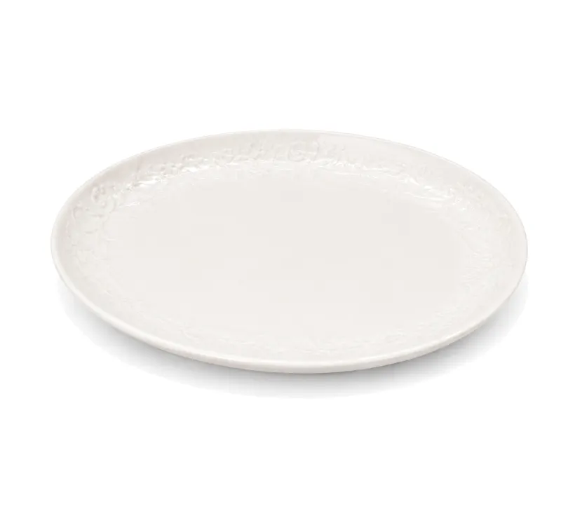Jasmin Bianco Oval Plate