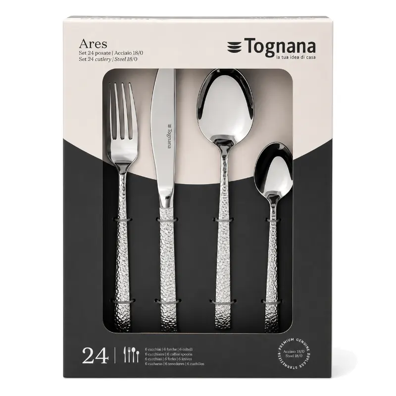 Antony Ares Acciaio 24-Piece Cutlery Set