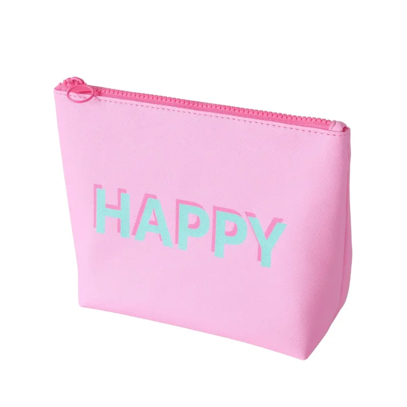 Loampy Saying Text Polyurethane Cosmetic Bag