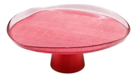 Glass Footed Plate